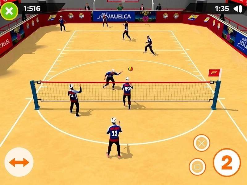 Mahal Volley Pro - Desi Duel Multiplayer Mode Mahal Volley Pro Gameplay Screenshot